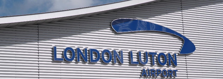 Luton Airport Sign